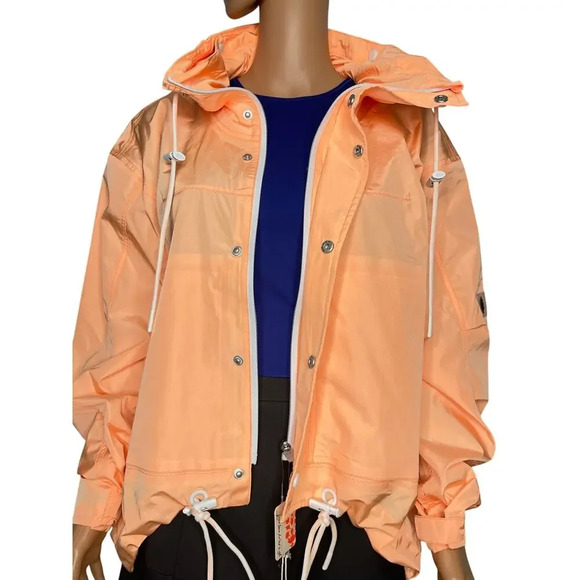 Free People Movement New Rain And Shine Jacket size Small Morning Sun Orange - Picture 9 of 12